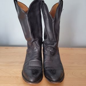 TONY ☆  LAMA | Black Cowboy Boots, Sz 8 1/2 D